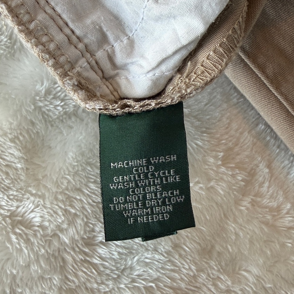 Lauren Ralph Lauren Beige Classic Midcalf Pants - Picture 6 of 8